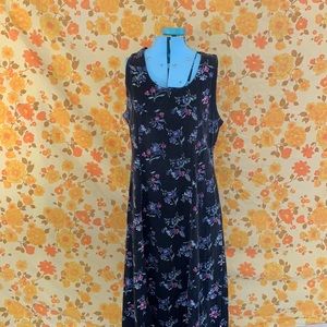 Vintage 90s Floral Grunge Dress